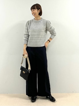 「chausser（ショセ）のアイテム」を使った、mayuさん（レディース・162cm）の秋コーディネート