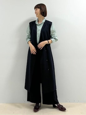 「chausser（ショセ）のアイテム」を使った、mayuさん（レディース・162cm）の秋コーディネート