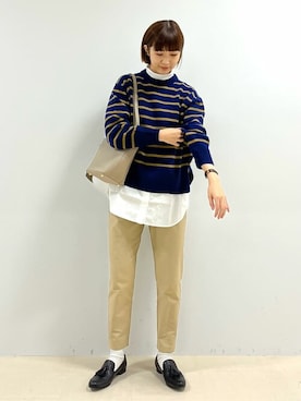 「chausser（ショセ）のアイテム」を使った、mayuさん（レディース・162cm）の秋コーディネート