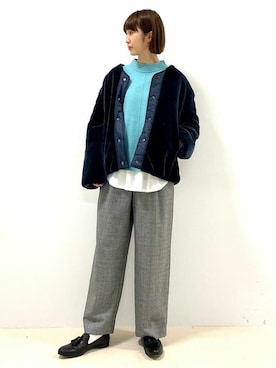 「chausser（ショセ）のアイテム」を使った、mayuさん（レディース・162cm）の秋コーディネート