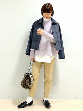 「chausser（ショセ）のアイテム」を使った、mayuさん（レディース・162cm）の秋コーディネート