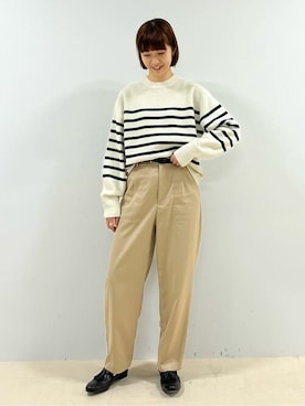 「chausser（ショセ）のアイテム」を使った、mayuさん（レディース・162cm）の冬コーディネート