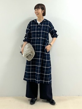 「chausser（ショセ）のアイテム」を使った、mayuさん（レディース・162cm）の冬コーディネート