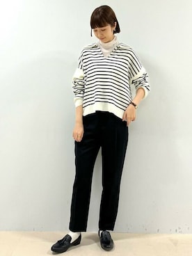 「chausser（ショセ）のアイテム」を使った、mayuさん（レディース・162cm）の冬コーディネート