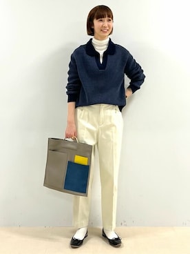 「Repetto（レペット）のアイテム」を使った、mayuさん（レディース・162cm）の冬コーディネート