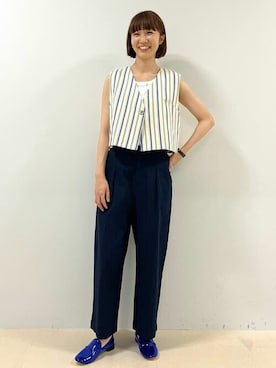 「フレンチ」｜mayuさん（レディース・162cm）の夏コーディネート