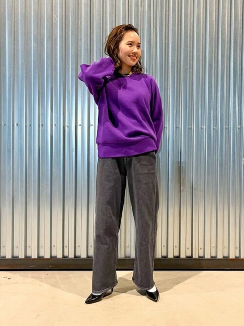 THE SHINZONEシンゾーン コモンスウェット セットアップ パープル 20230922101647358.jpg