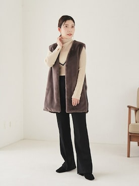 「LE TALON（ルタロン）のアイテム（ブーツ）」を使った、tomiさん（レディース・157cm）の秋コーディネート