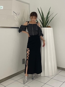 「SPIRALGIRL（スパイラルガール）のアイテム（パンプス）」を使った、nanaさん（レディース・162cm）の夏コーディネート