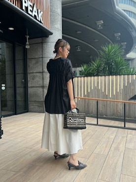 「Desert　Rose（デザートローズ）のアイテム」を使った、Staff_Sさん（レディース・165cm）の夏コーディネート