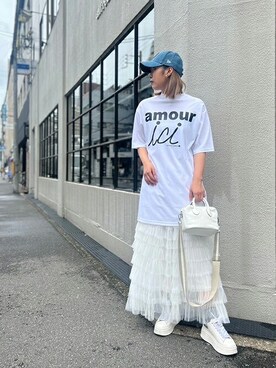 「Desert　Rose（デザートローズ）のアイテム」を使った、Staff_Sさん（レディース・165cm）の夏コーディネート