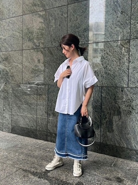 「RIPANI(リパーニ)のアイテム」を使った、Staff_Sさん(レディース・154cm)の夏コーディネート