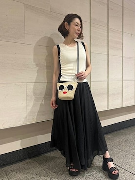 「a-jolie（アジョリー）のアイテム」を使った、Staff_Sさん（レディース・164cm）の夏コーディネート