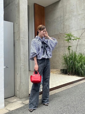 「RIPANI(リパーニ)のアイテム」を使った、Staff_Sさん(レディース・162cm)の夏コーディネート