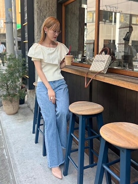 「Desert　Rose（デザートローズ）のアイテム」を使った、Staff_Sさん（レディース・162cm）の夏コーディネート
