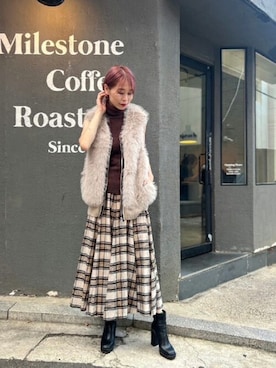 「GALENA（ガレナ）のアイテム」を使った、Staff_Sさん（レディース・168cm）の秋コーディネート