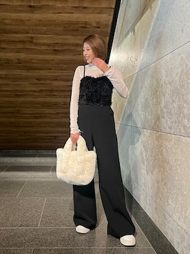 「a-jolie（アジョリー）のアイテム」を使った、Staff_Sさん（レディース・158cm）の秋コーディネート