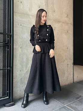 「Desert　Rose（デザートローズ）のアイテム」を使った、Staff_Sさん（レディース・162cm）の秋コーディネート