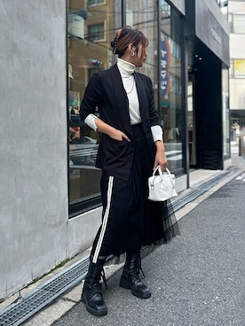 「Desert　Rose（デザートローズ）のアイテム」を使った、Staff_Sさん（レディース・165cm）の秋コーディネート