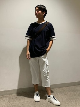 「TORNADO MART（トルネードマート）のアイテム（バッグ）」を使った、TORNADO MART_officialさん（メンズ・170cm）の夏コーディネート