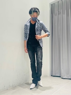 「アイテム（ミリタリージャケット）」を使った、TORNADO MART_officialさん（メンズ・175cm）の夏コーディネート