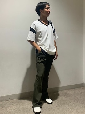 「TORNADO MART（トルネードマート）のアイテム（バッグ）」を使った、TORNADO MART_officialさん（メンズ・170cm）の夏コーディネート
