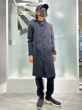 「TORNADO MART（トルネードマート）のアイテム（帽子）」を使った、TORNADO MART_officialさん（メンズ・172cm）の秋コーディネート
