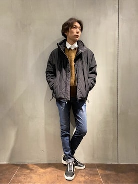 「アイテム（ビジネスシャツ）」を使った、TORNADO MART_officialさん（メンズ・174cm）の秋コーディネート