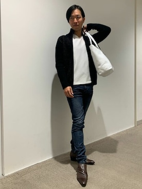 「TORNADO MART（トルネードマート）のアイテム（バッグ）」を使った、TORNADO MART_officialさん（メンズ・170cm）の冬コーディネート