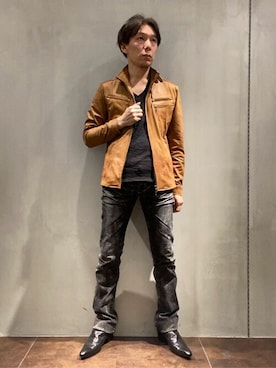 「TORNADO MART（トルネードマート）のアイテム（ジャケット/アウター）」を使った、TORNADO MART_officialさん（メンズ・174cm）の冬コーディネート