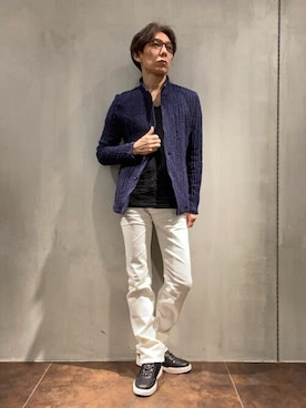 「TORNADO MART（トルネードマート）のアイテム（テーラードジャケット）」を使った、TORNADO MART_officialさん（メンズ・174cm）の春コーディネート