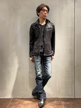 「TORNADO MART（トルネードマート）のアイテム（ジャケット/アウター）」を使った、TORNADO MART_officialさん（メンズ・174cm）の春コーディネート