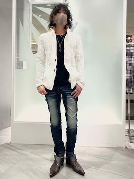 「TORNADO MART（トルネードマート）のアイテム（テーラードジャケット）」を使った、TORNADO MART_officialさん（メンズ・172cm）の春コーディネート