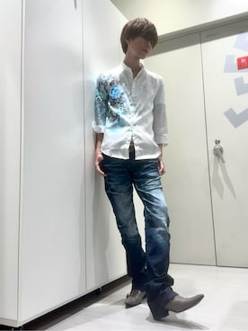 「アイテム（その他シューズ）」を使った、TORNADO MART_officialさん（メンズ・171cm）の春コーディネート