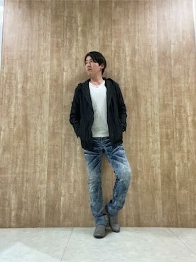 「TORNADO MART（トルネードマート）のアイテム（テーラードジャケット）」を使った、TORNADO MART_officialさん（メンズ・173cm）の春コーディネート