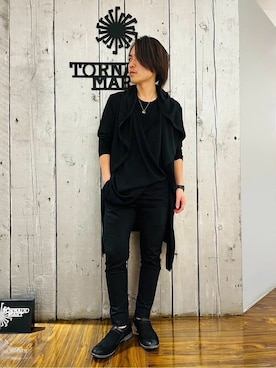 「アイテム（サンダル）」を使った、TORNADO MART_officialさん（メンズ・168cm）の春コーディネート