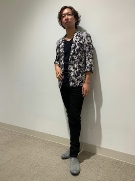 「TORNADO MART（トルネードマート）のアイテム（テーラードジャケット）」を使った、TORNADO MART_officialさん（メンズ・170cm）の春コーディネート