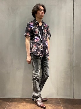 「TORNADO MART（トルネードマート）のアイテム（パンツ）」を使った、TORNADO MART_officialさん（メンズ・174cm）の夏コーディネート
