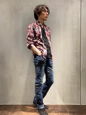 「TORNADO MART（トルネードマート）のアイテム（パンツ）」を使った、TORNADO MART_officialさん（メンズ・174cm）の夏コーディネート
