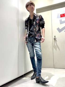 「TORNADO MART（トルネードマート）のアイテム（パンツ）」を使った、TORNADO MART_officialさん（メンズ・171cm）の夏コーディネート