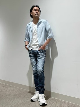 「TORNADO MART（トルネードマート）のアイテム（パンツ）」を使った、TORNADO MART_officialさん（メンズ・168cm）の夏コーディネート
