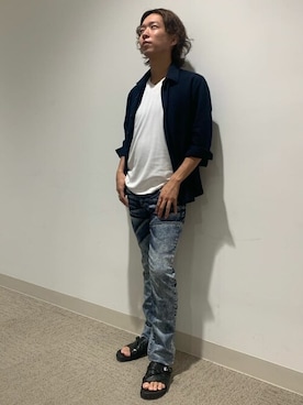 「TORNADO MART（トルネードマート）のアイテム（パンツ）」を使った、TORNADO MART_officialさん（メンズ・170cm）の夏コーディネート