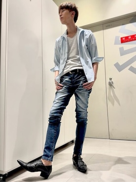 「TORNADO MART（トルネードマート）のアイテム（パンツ）」を使った、TORNADO MART_officialさん（メンズ・171cm）の夏コーディネート