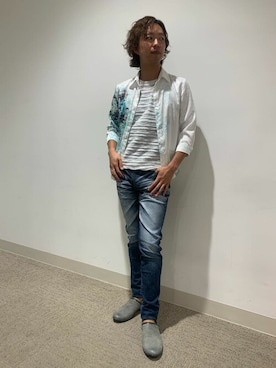 「TORNADO MART（トルネードマート）のアイテム（パンツ）」を使った、TORNADO MART_officialさん（メンズ・170cm）の夏コーディネート