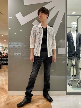 「TORNADO MART（トルネードマート）のアイテム（パンツ）」を使った、TORNADO MART_officialさん（メンズ・184cm）の夏コーディネート