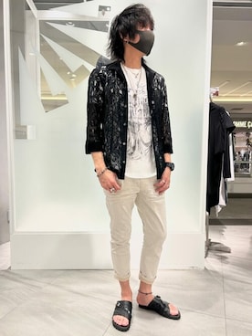 「TORNADO MART（トルネードマート）のアイテム（パンツ）」を使った、TORNADO MART_officialさん（メンズ・172cm）の夏コーディネート