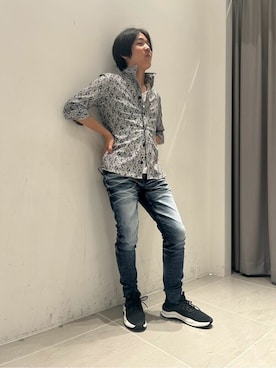 「TORNADO MART（トルネードマート）のアイテム（パンツ）」を使った、TORNADO MART_officialさん（メンズ・175cm）の夏コーディネート