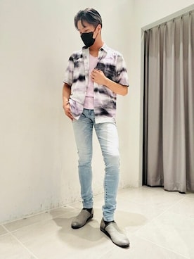 「TORNADO MART（トルネードマート）のアイテム（パンツ）」を使った、TORNADO MART_officialさん（メンズ・175cm）の夏コーディネート