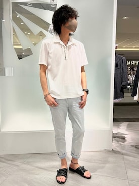「TORNADO MART（トルネードマート）のアイテム（パンツ）」を使った、TORNADO MART_officialさん（メンズ・172cm）の夏コーディネート