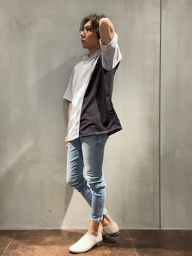「TORNADO MART（トルネードマート）のアイテム（パンツ）」を使った、TORNADO MART_officialさん（メンズ・174cm）の秋コーディネート